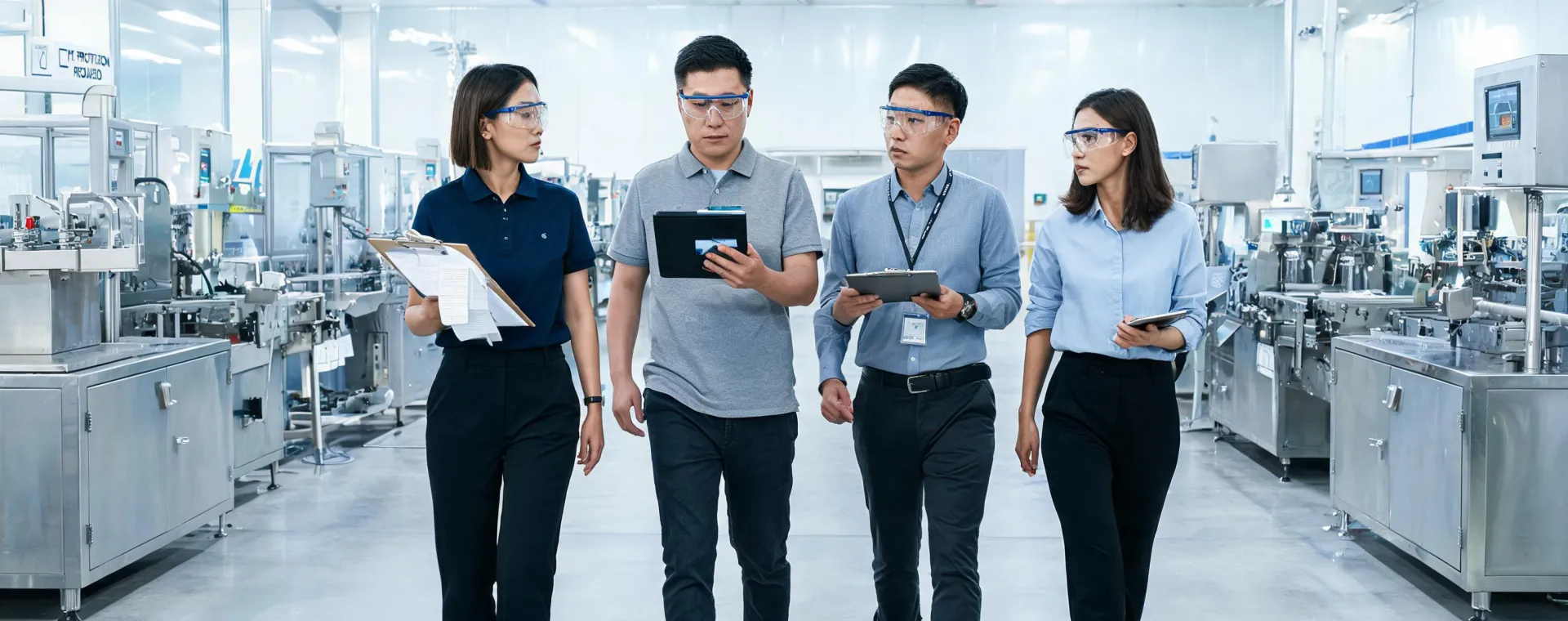 Wiley X eyewear program team in industrial facility