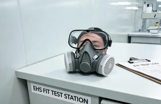 Respirator seal and eyewear clearance
