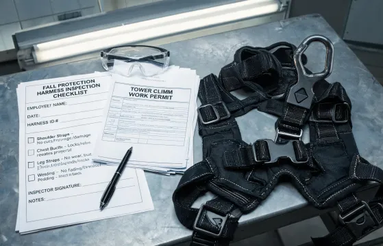 Harness inspection with eyewear