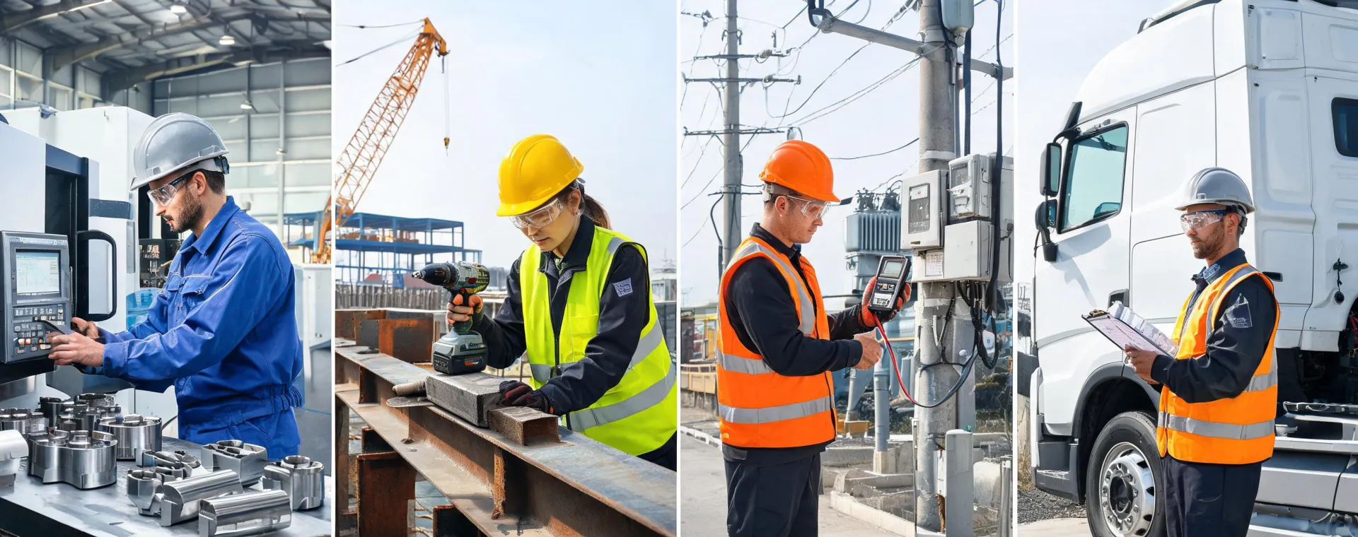 Industrial worksites using safety eyewear